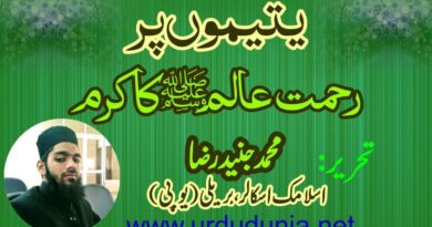 یتیموں پر رحمت عالم ﷺ کا کرم